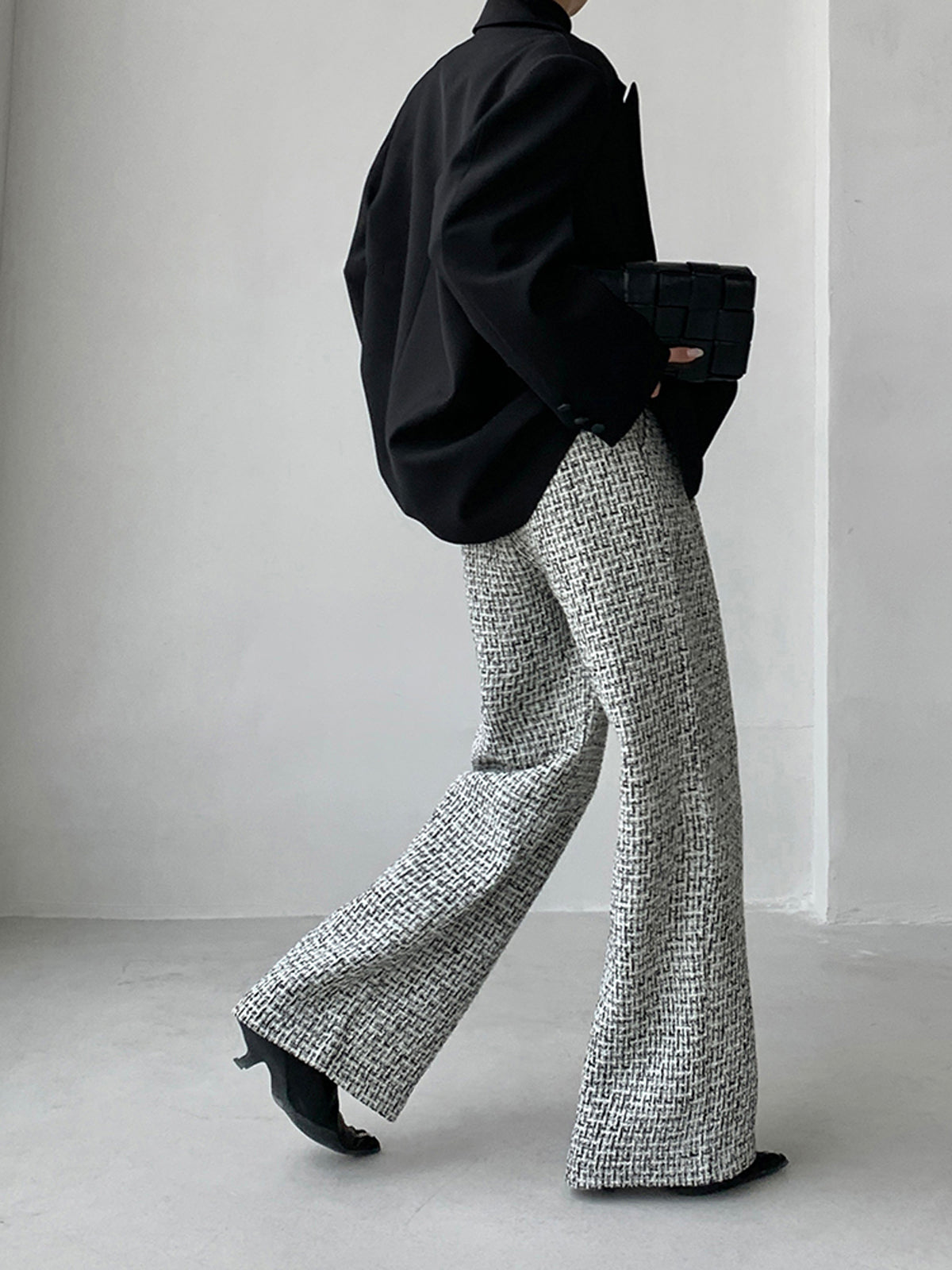 ELA™ | Tweed Wide Leg Dress Pants