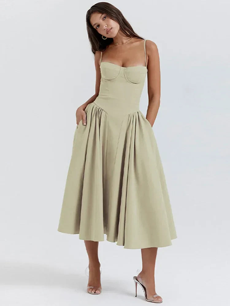 ELA™ | GINA DRESS - LIGHT GREEN