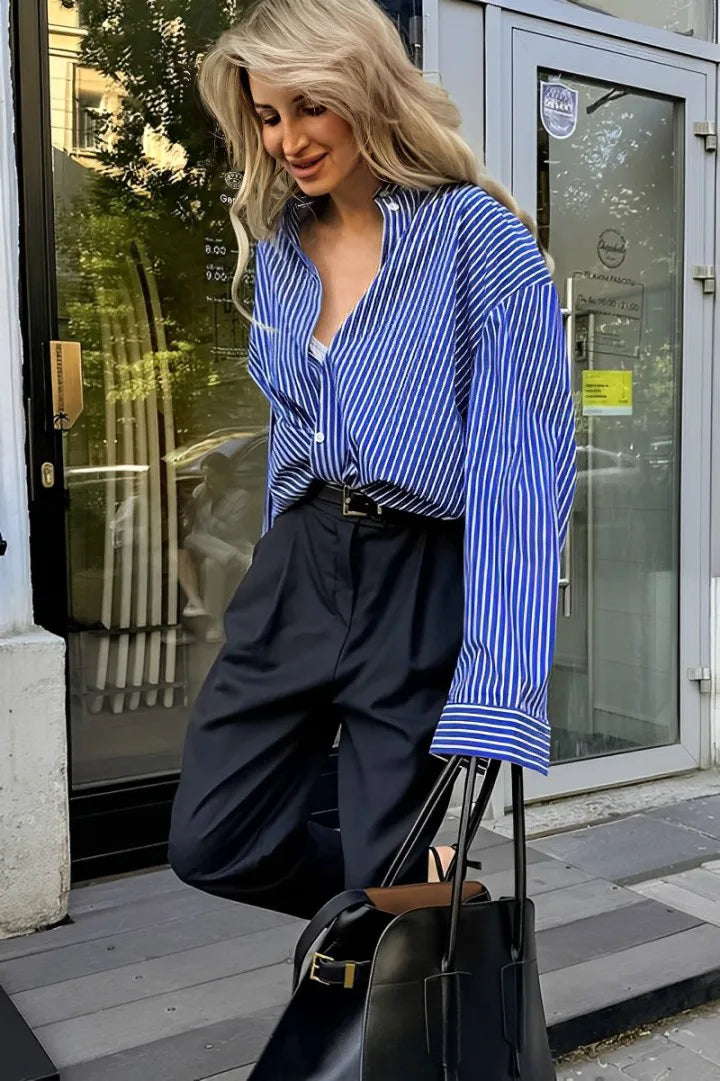 ELA™ | Striped Blouse