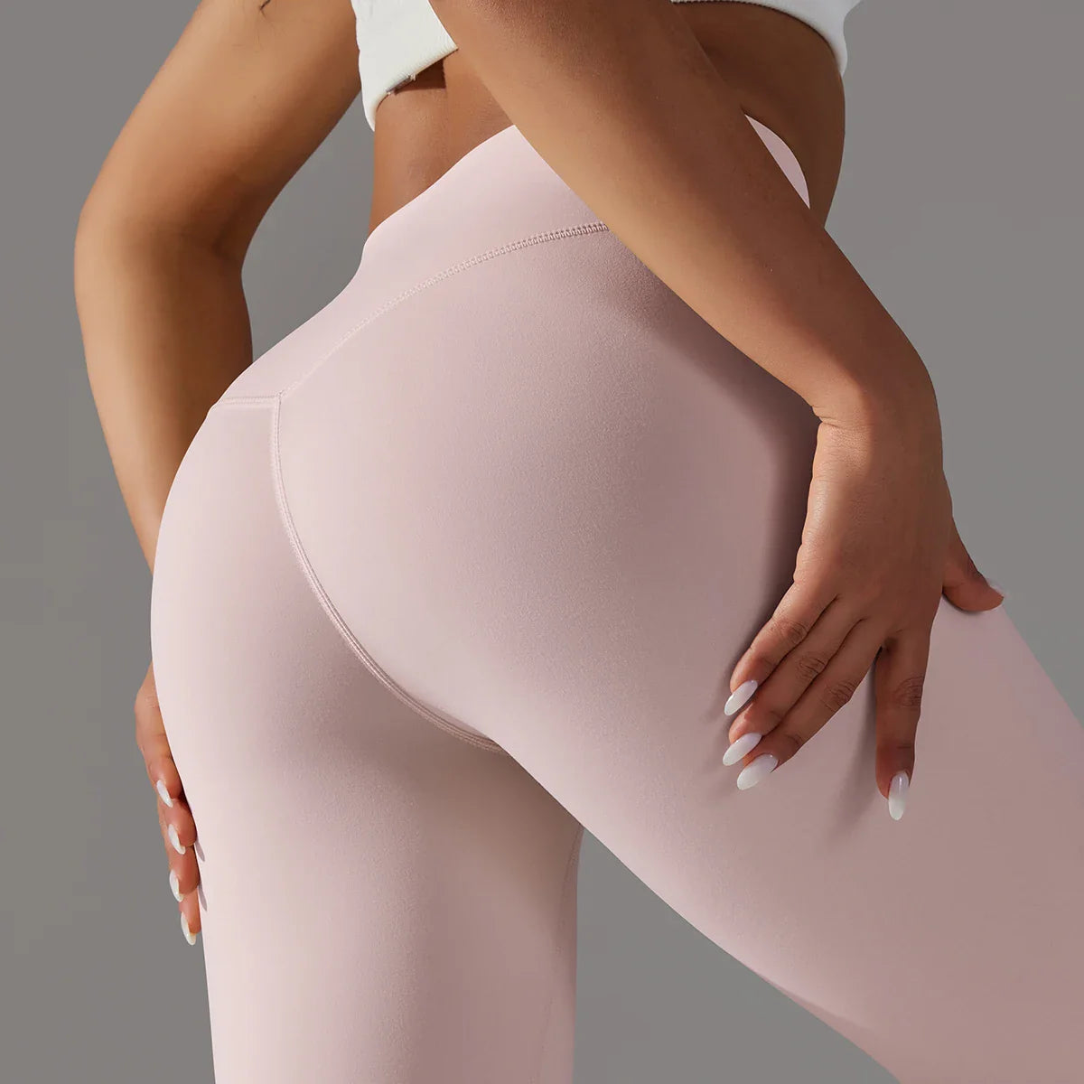 EXCLUSIVE™ High-Waisted Seamless Leggings Blue Grey