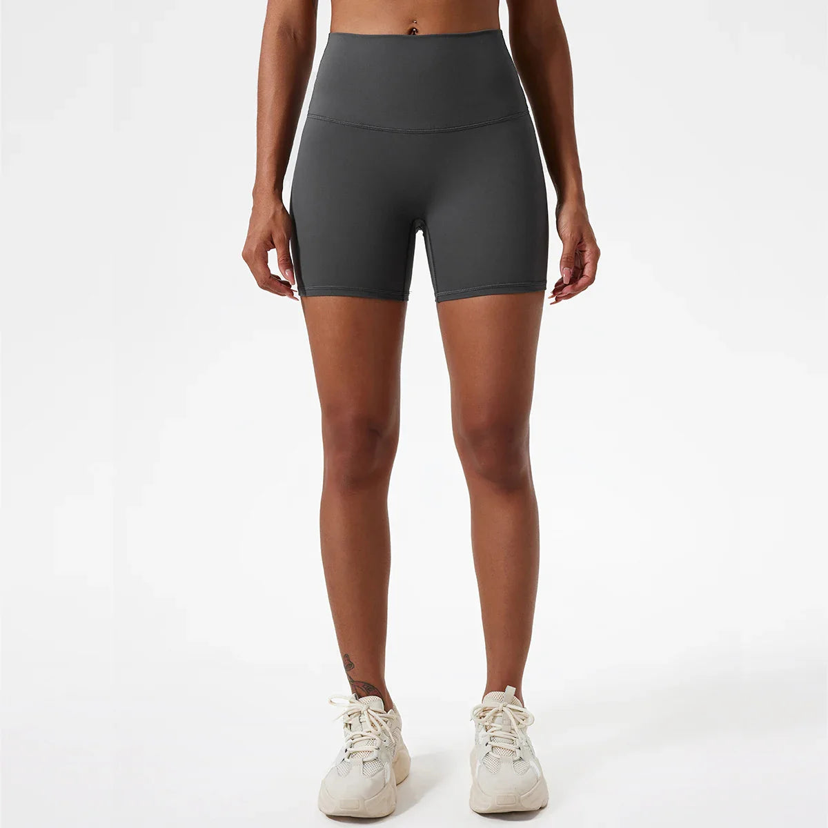 ACTIVE™ High-Waisted Seamless Shorts Gray