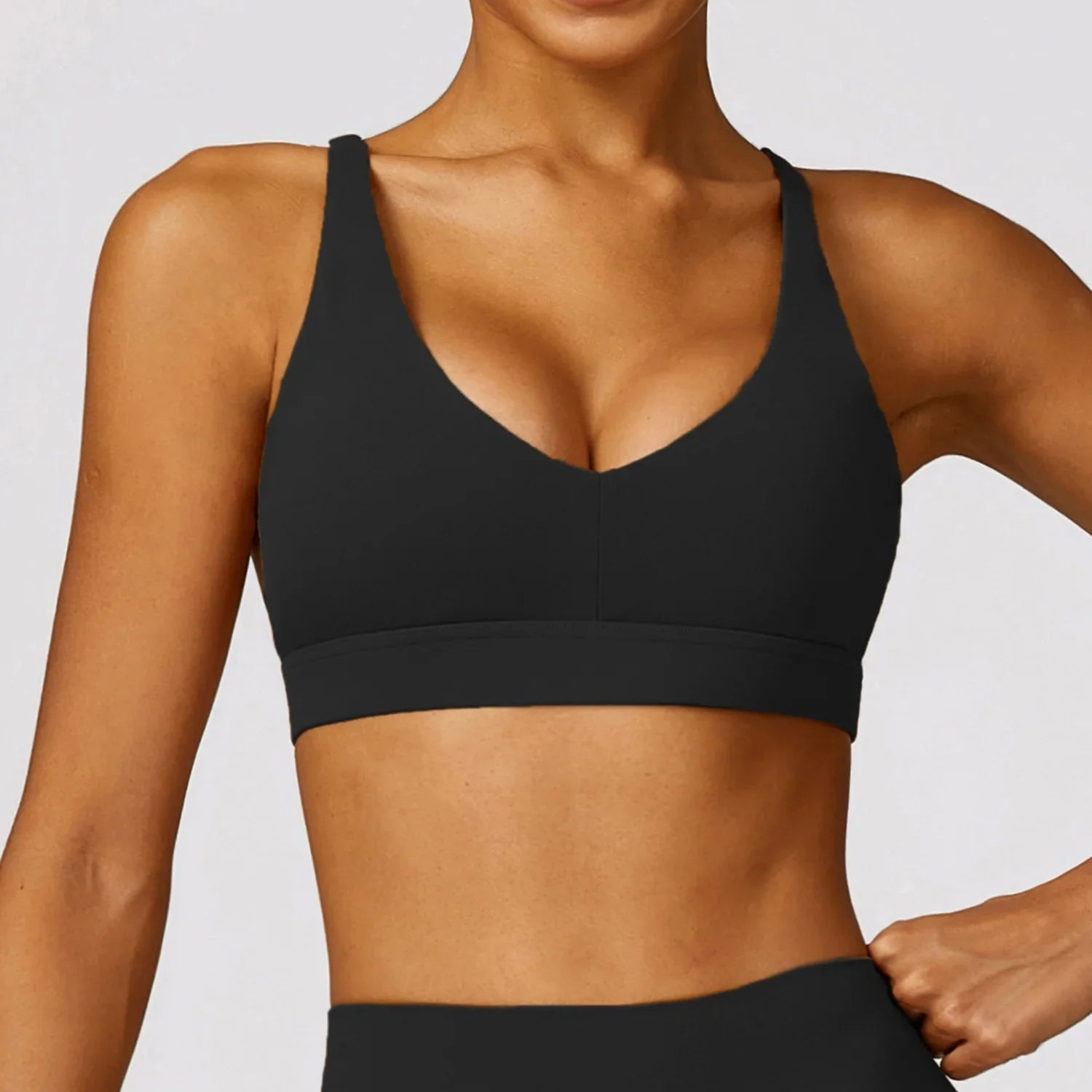 ACTIVE™ Cross Back Sports Bra Truffle