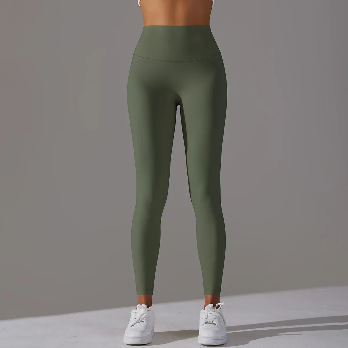 EXCLUSIVE™ High-Waisted Seamless Leggings Blue Grey