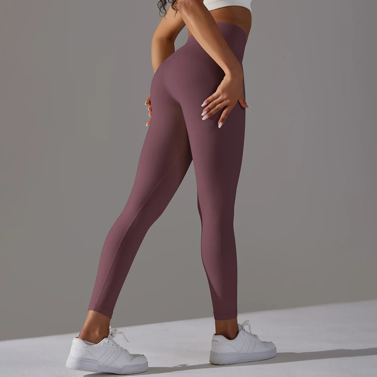 EXCLUSIVE™ High-Waisted Seamless Leggings Blue Grey