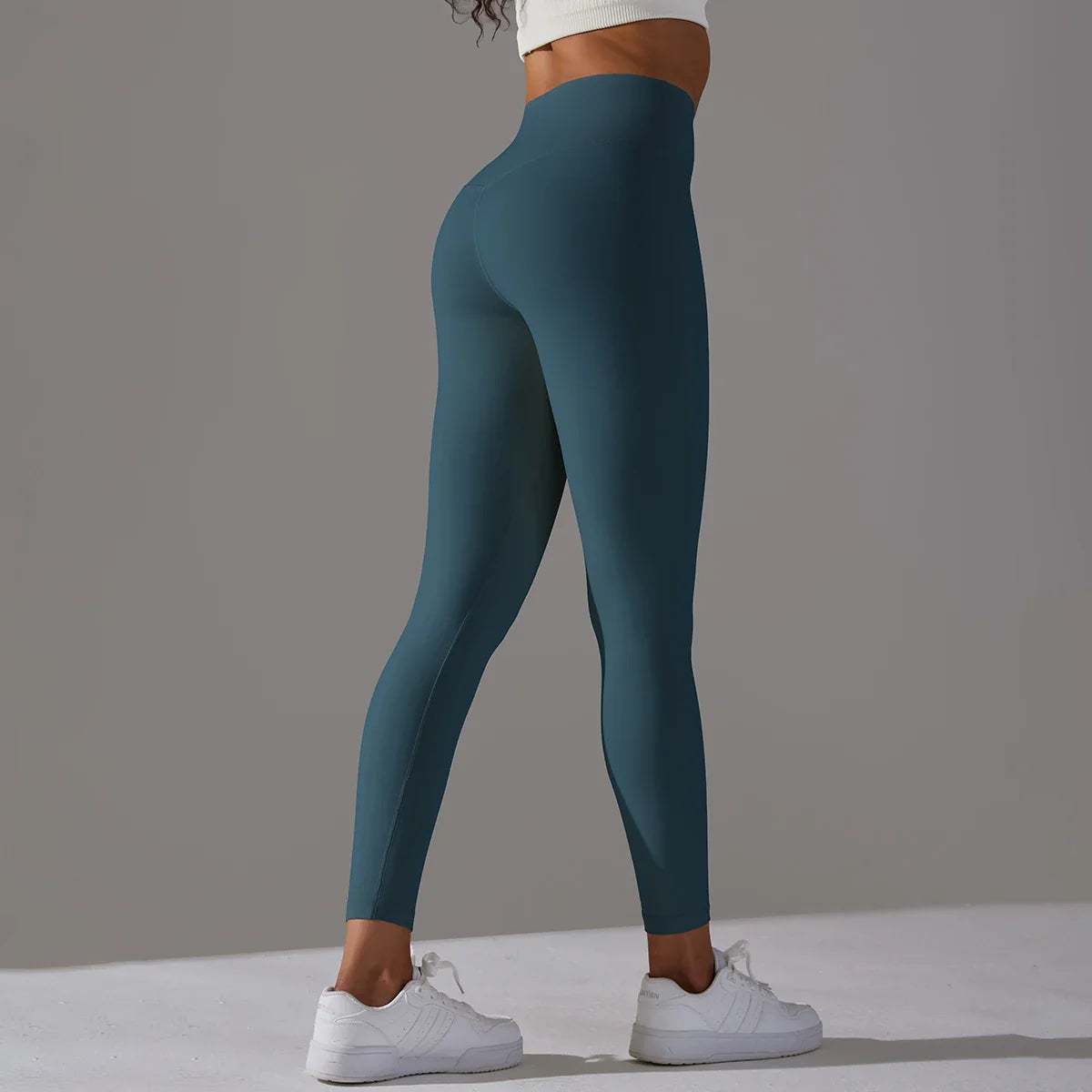 EXCLUSIVE™ High-Waisted Seamless Leggings Blue Grey