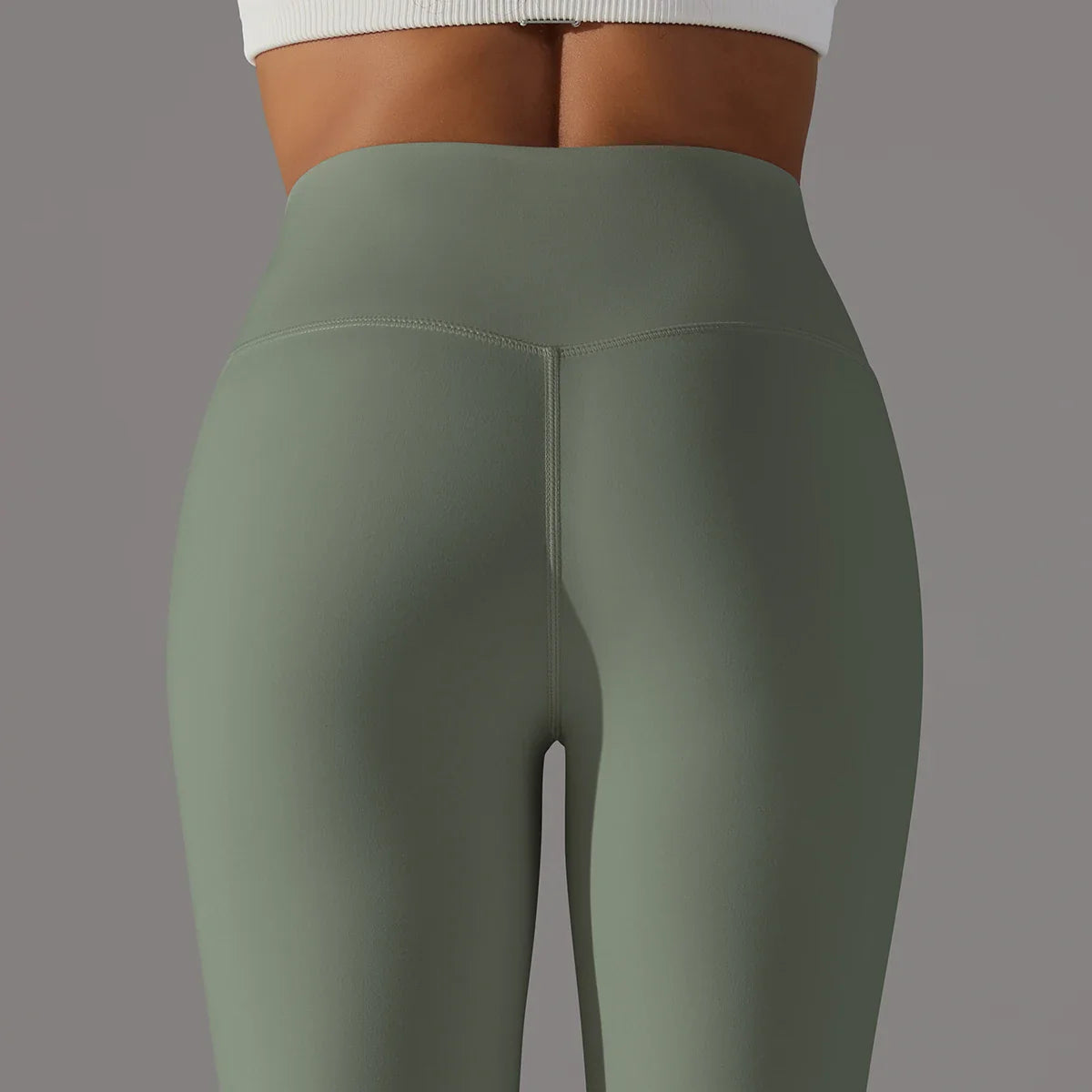 EXCLUSIVE™ High-Waisted Seamless Leggings Blue Grey