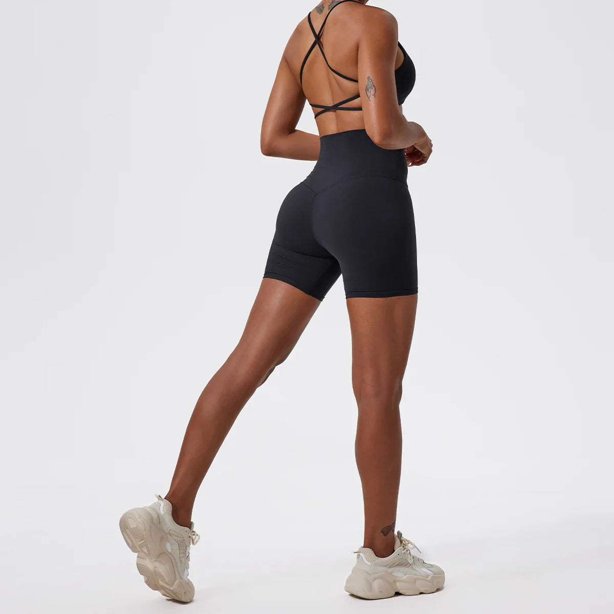 ACTIVE™ High-Waisted Seamless Shorts Coffee