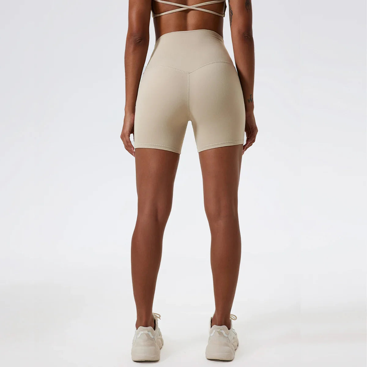ACTIVE™ High-Waisted Seamless Shorts Light Khaki