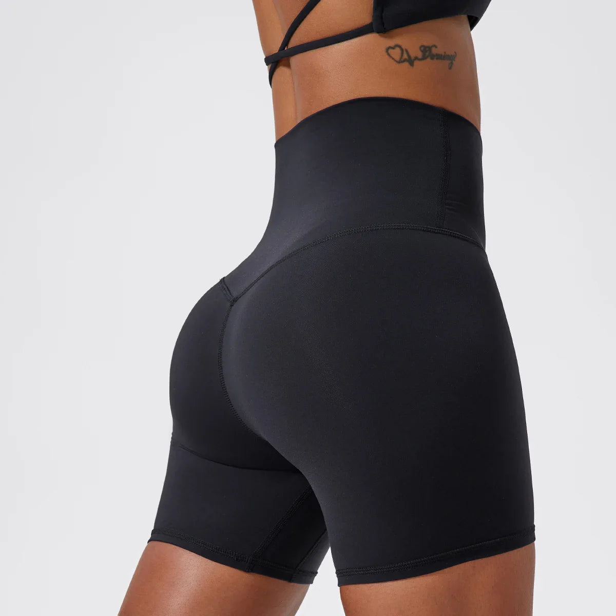 ACTIVE™ High-Waisted Seamless Shorts Coffee