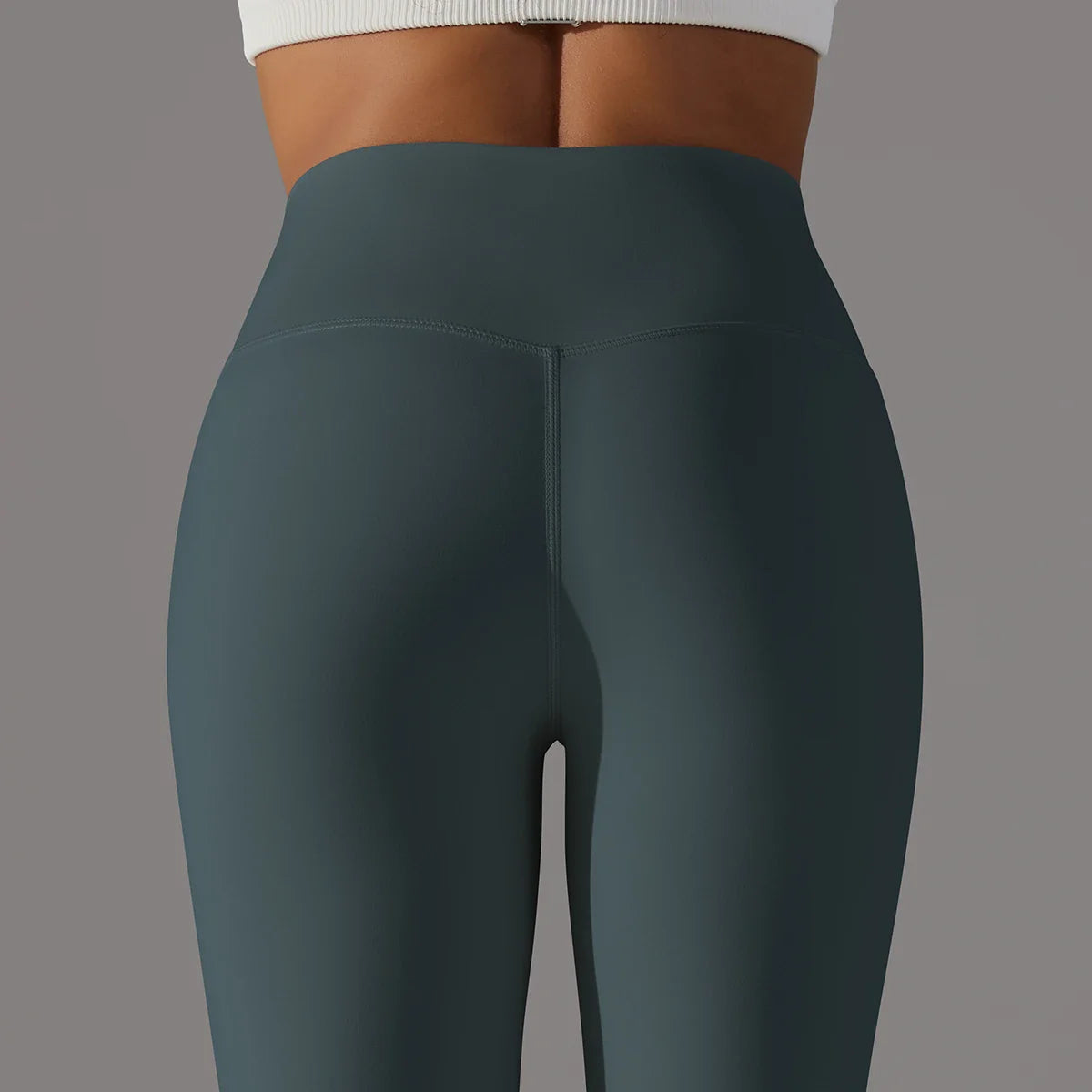 EXCLUSIVE™ High-Waisted Seamless Leggings Blue Grey