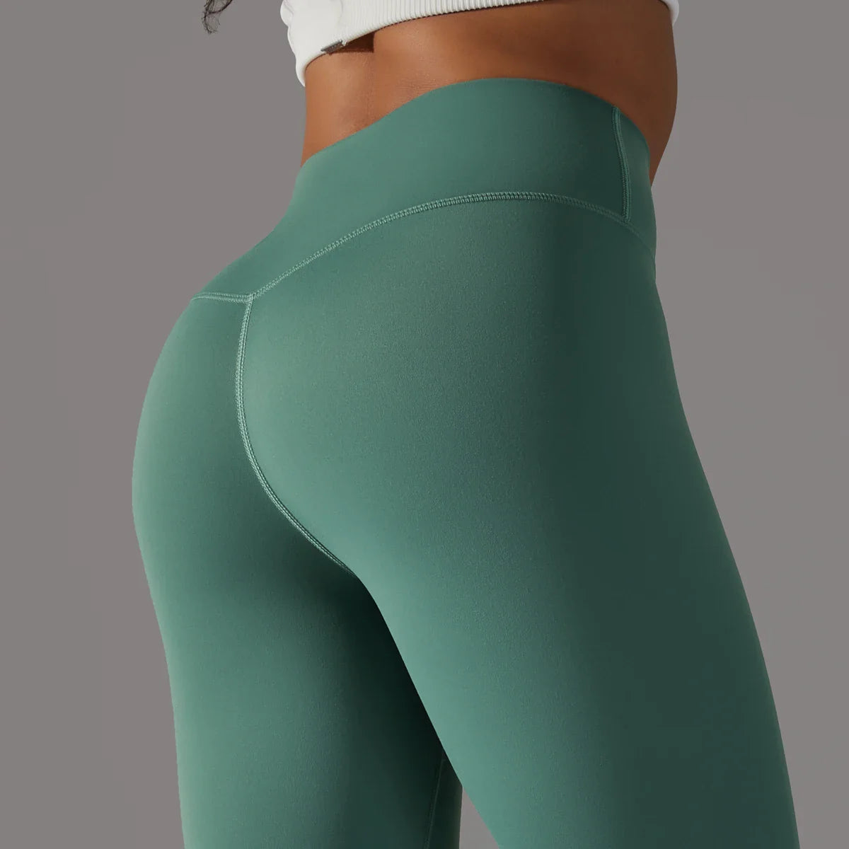 EXCLUSIVE™ High-Waisted Seamless Leggings Blue Grey