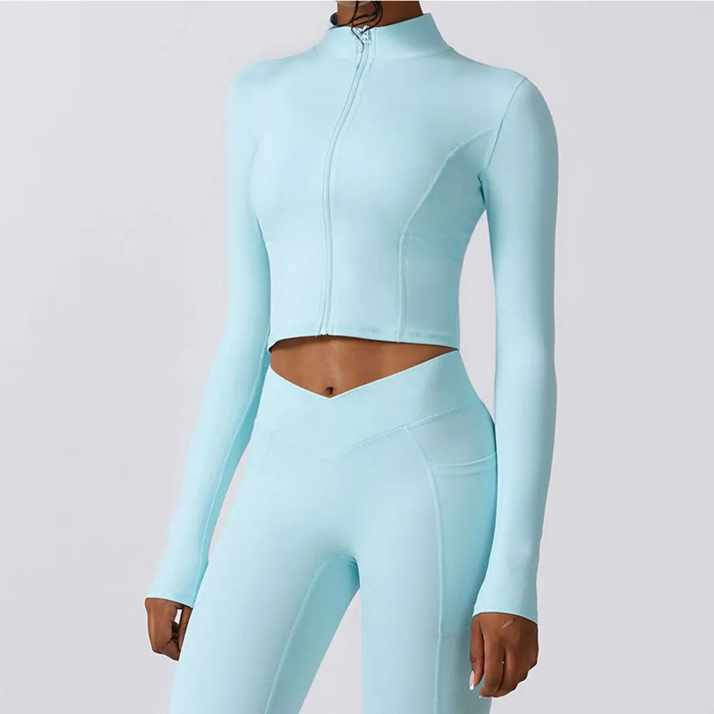 Zip-Up Cropped ACTIVE™ Jacket