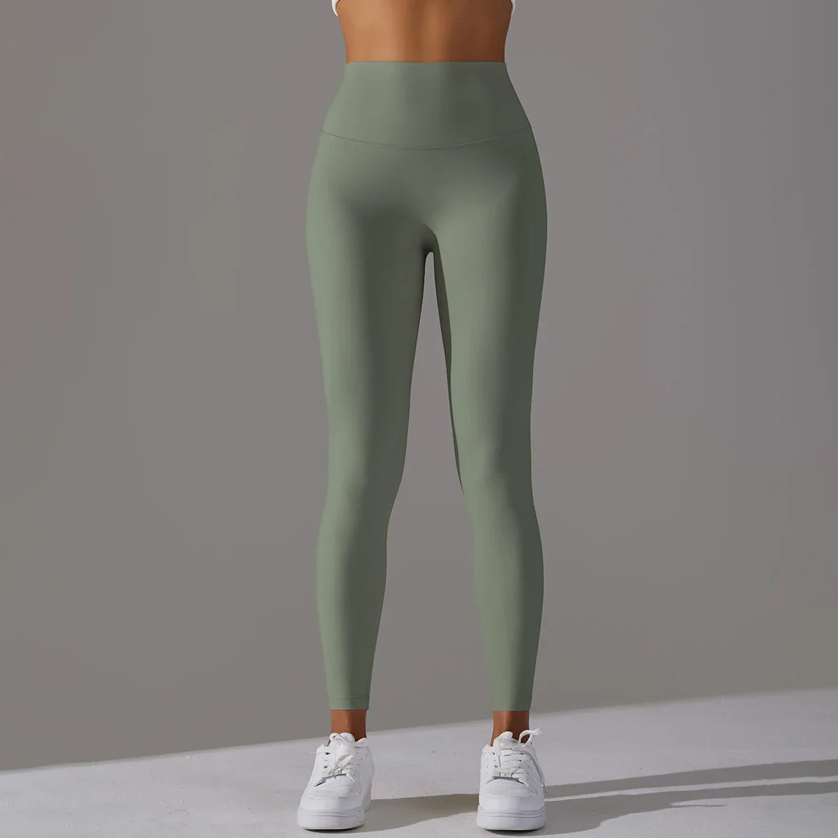 EXCLUSIVE™ High-Waisted Seamless Leggings Blue Grey