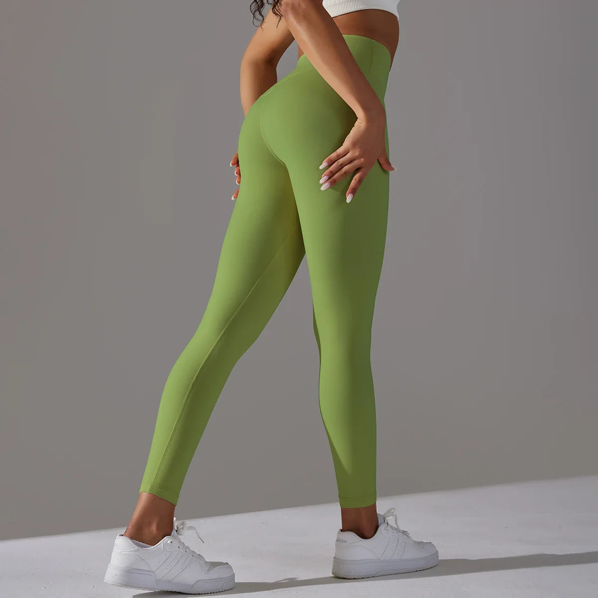 EXCLUSIVE™ High-Waisted Seamless Leggings Blue Grey