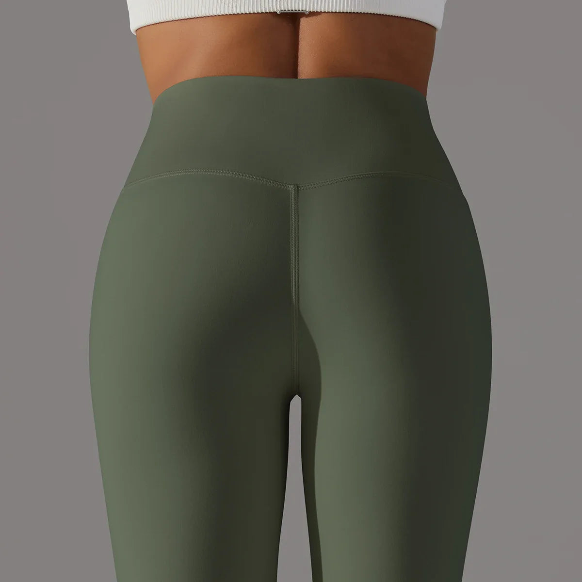 EXCLUSIVE™ High-Waisted Seamless Leggings Blue Grey