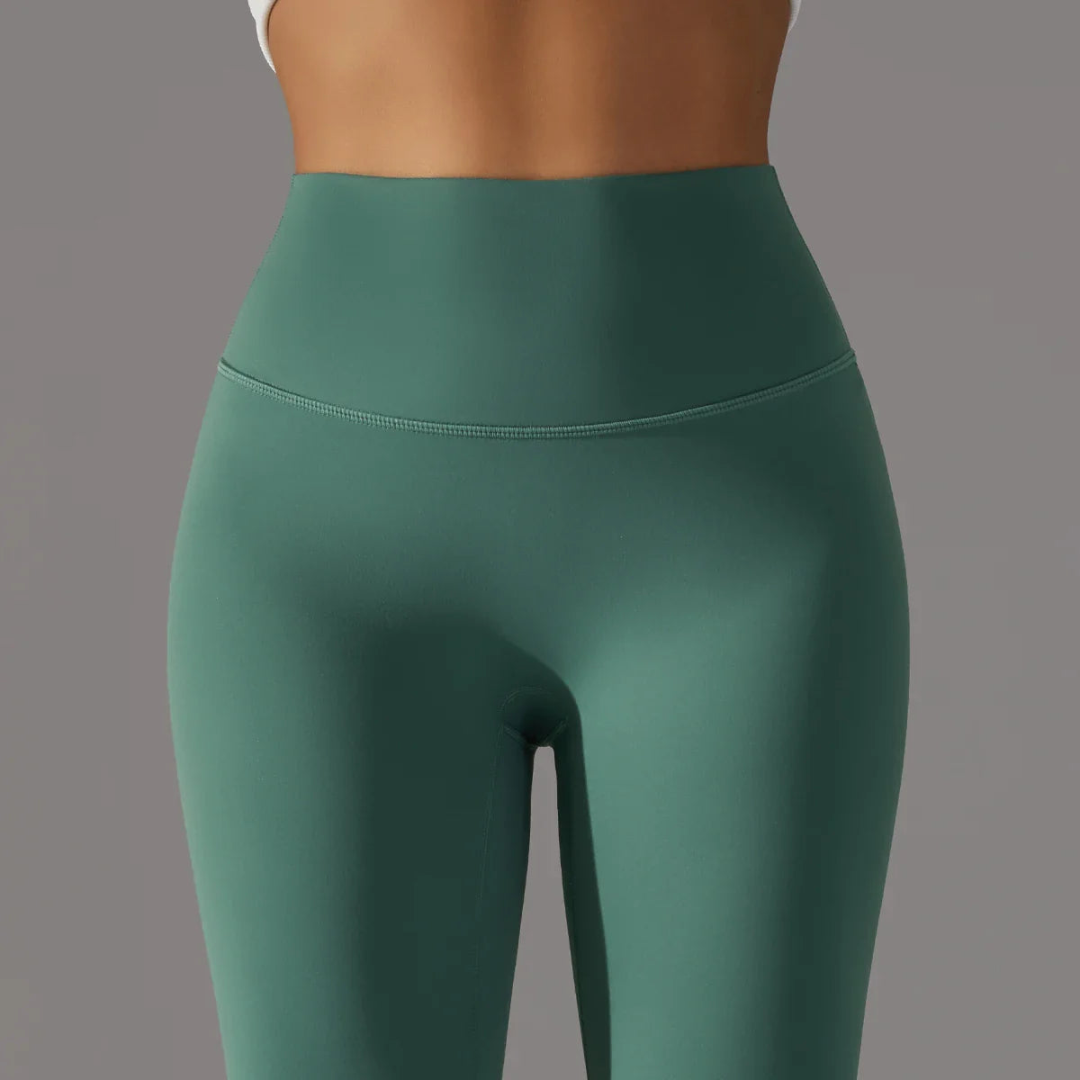 EXCLUSIVE™ High-Waisted Seamless Leggings Blue Grey