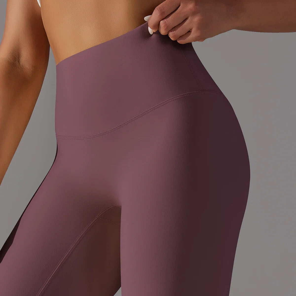 EXCLUSIVE™ High-Waisted Seamless Leggings Blue Grey