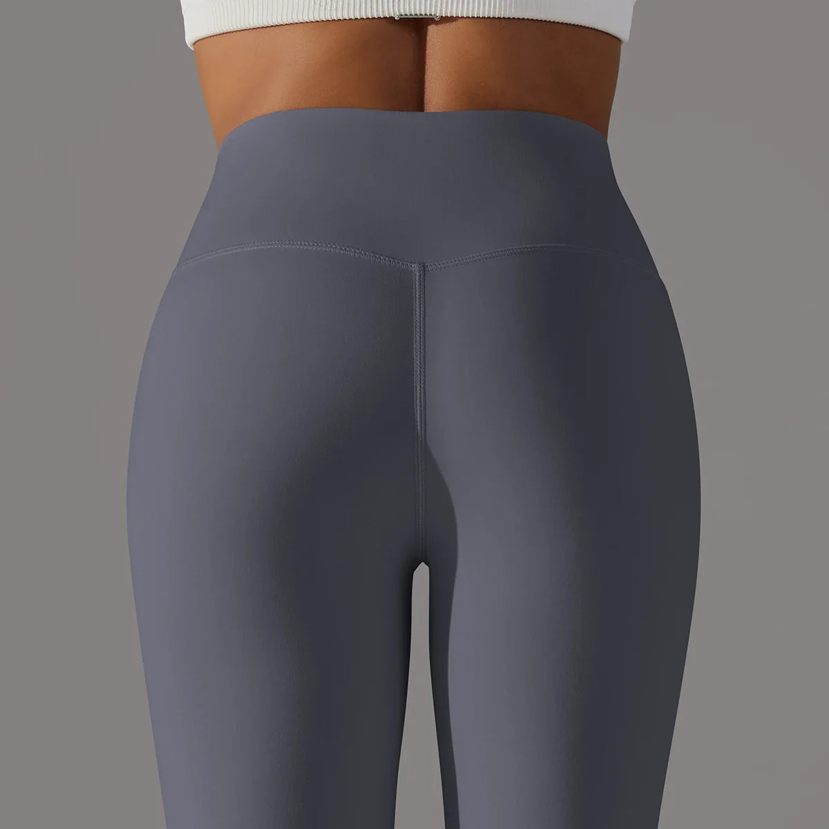 EXCLUSIVE™ High-Waisted Seamless Leggings Blue Grey