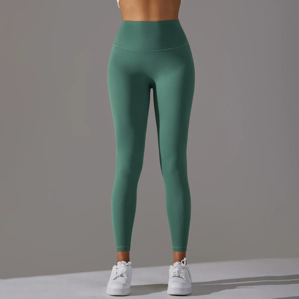 EXCLUSIVE™ High-Waisted Seamless Leggings Blue Grey