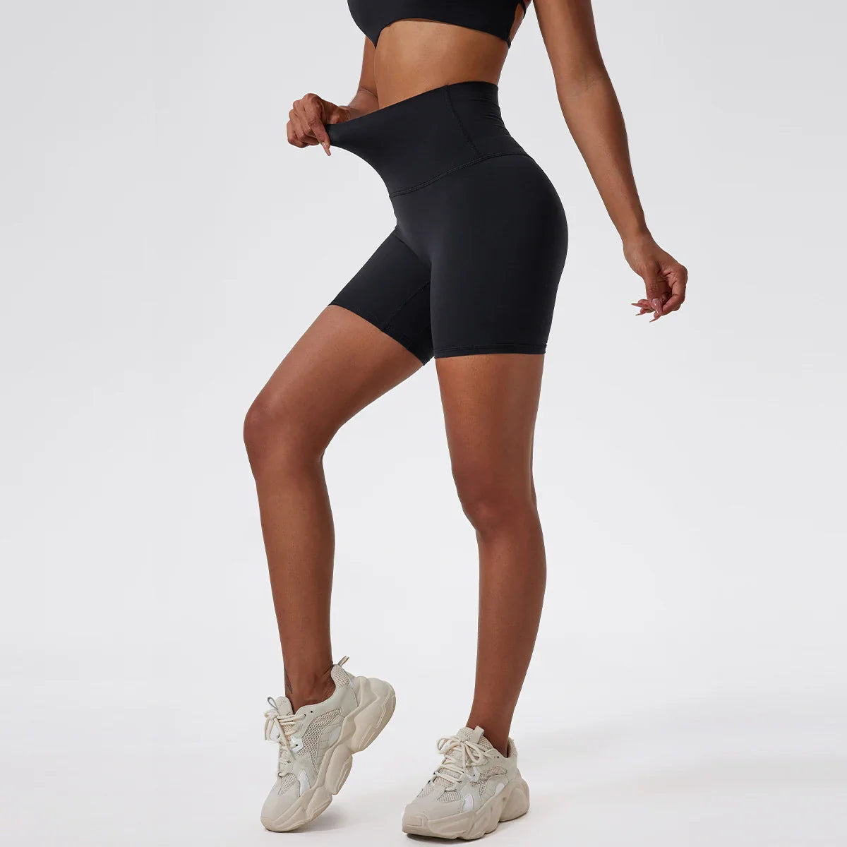 ACTIVE™ High-Waisted Seamless Shorts Coffee