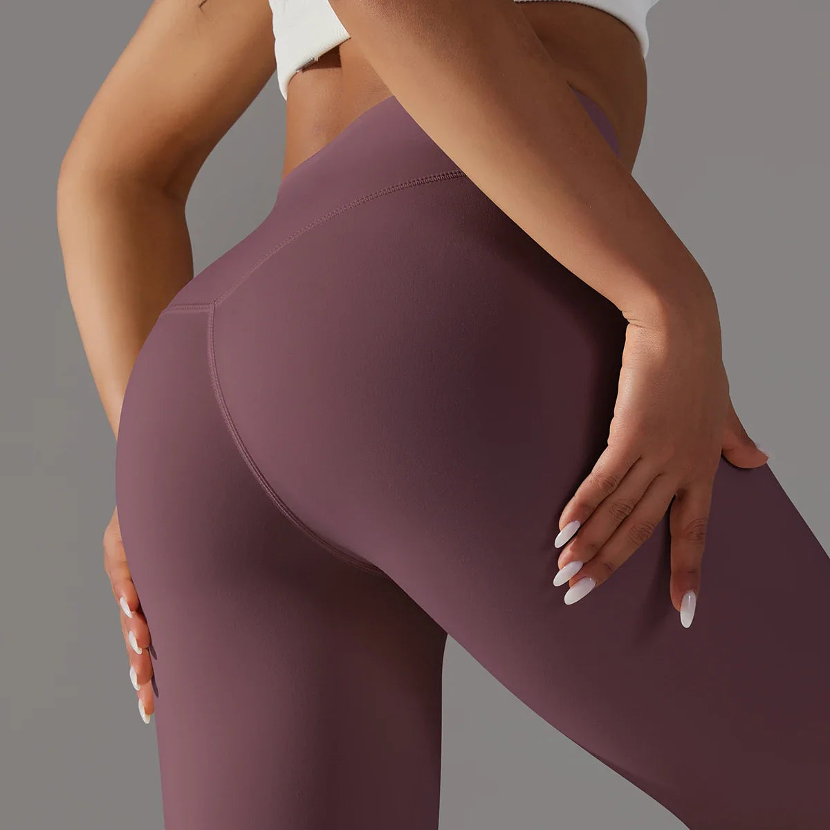 EXCLUSIVE™ High-Waisted Seamless Leggings Blue Grey