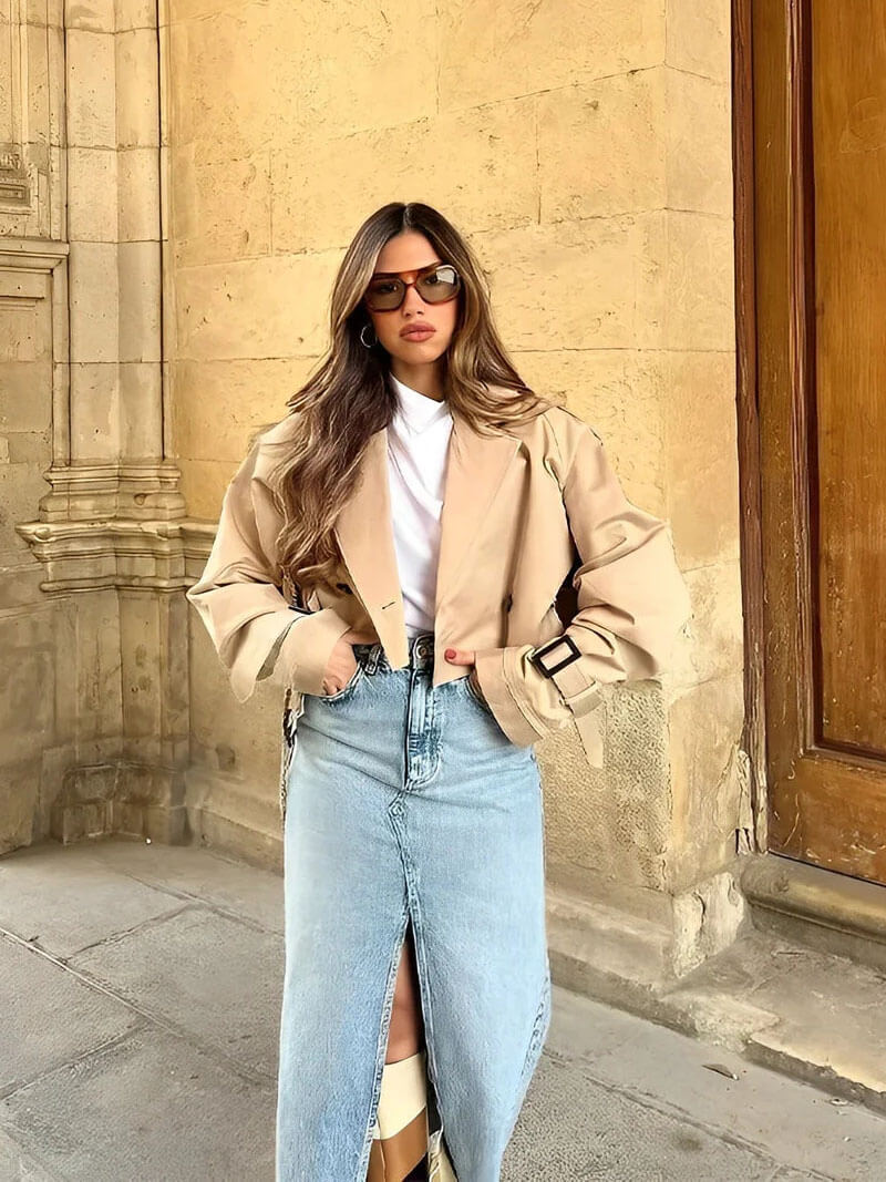 ELA™ | Short Trench Coat Blair