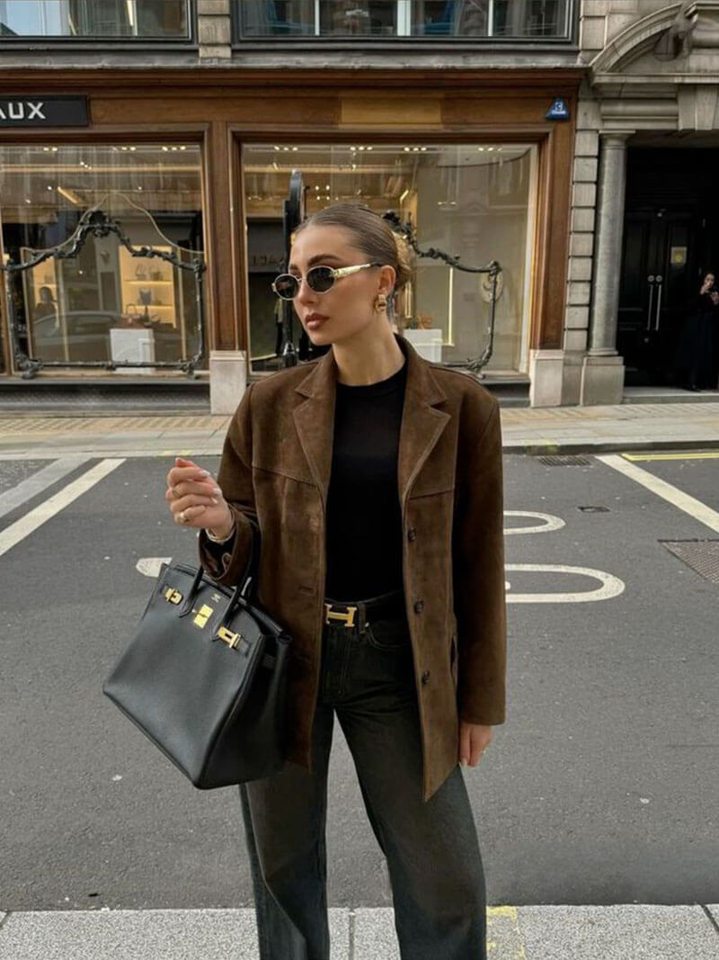 ELA™ | Matilda Faux Suede Jacket