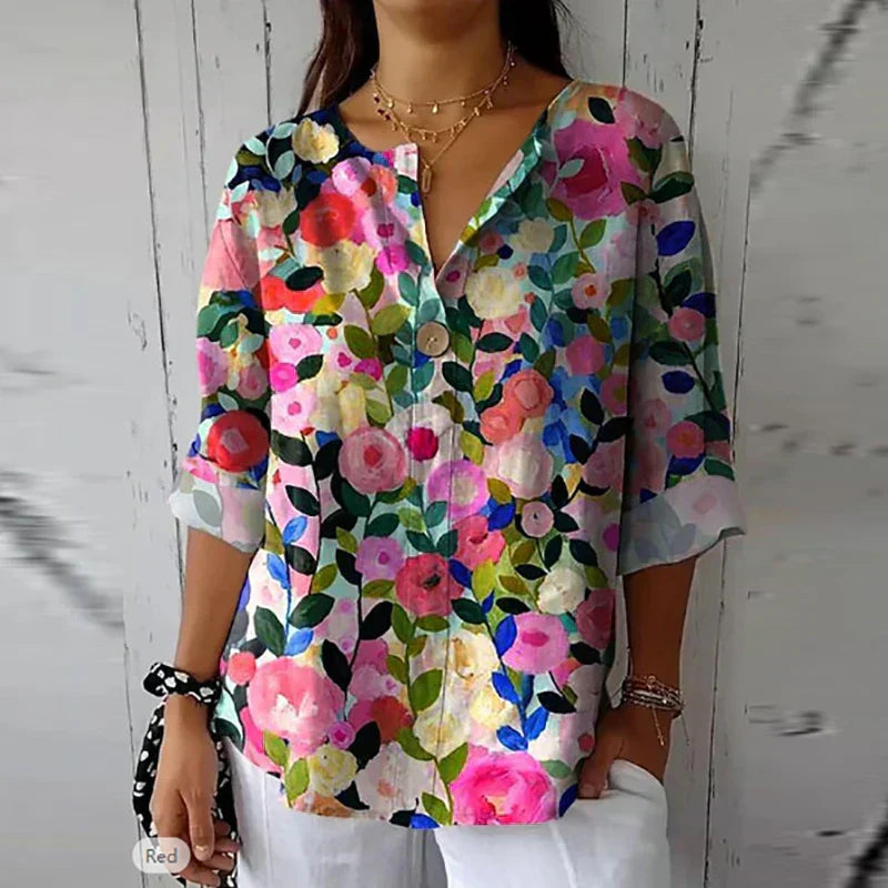 Rosalie - Chic Floral Blouse