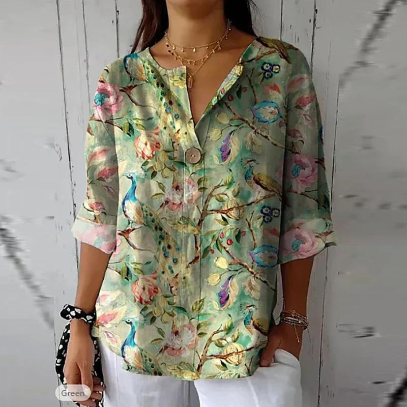 Rosalie - Chic Floral Blouse