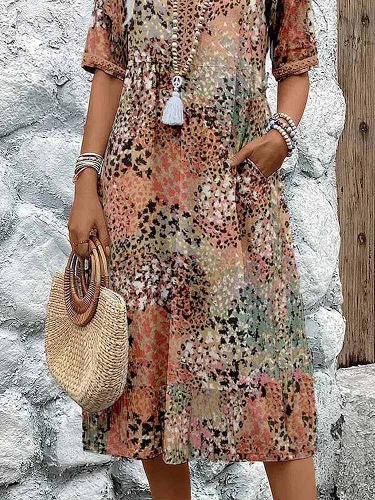 Giselle | Vibrant mid-length dress (Buy 1, Get 2)