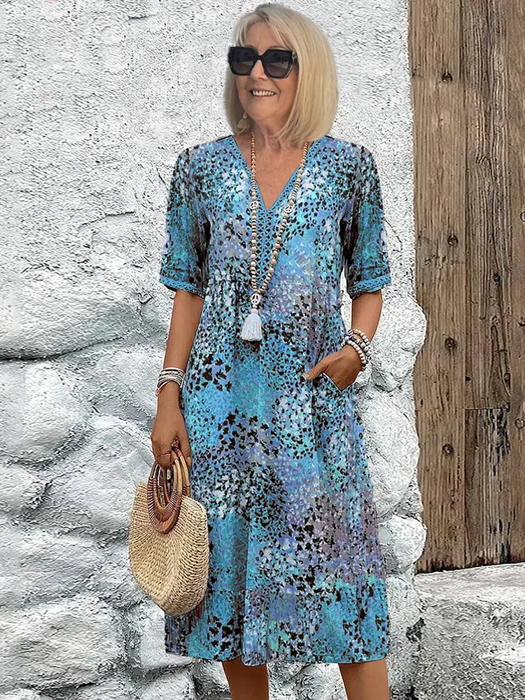 Giselle | Vibrant mid-length dress (Buy 1, Get 2)