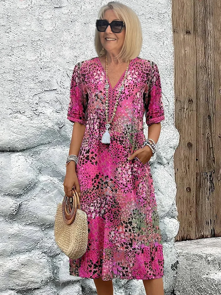 Giselle | Vibrant mid-length dress (Buy 1, Get 2)
