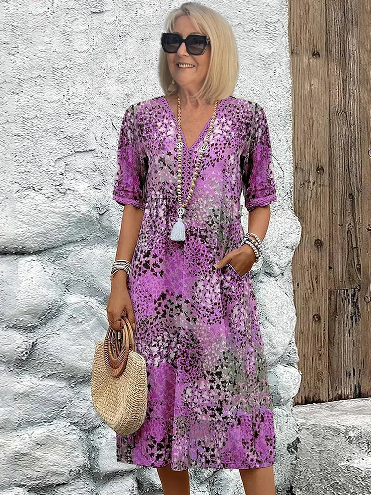 Giselle | Vibrant mid-length dress (Buy 1, Get 2)