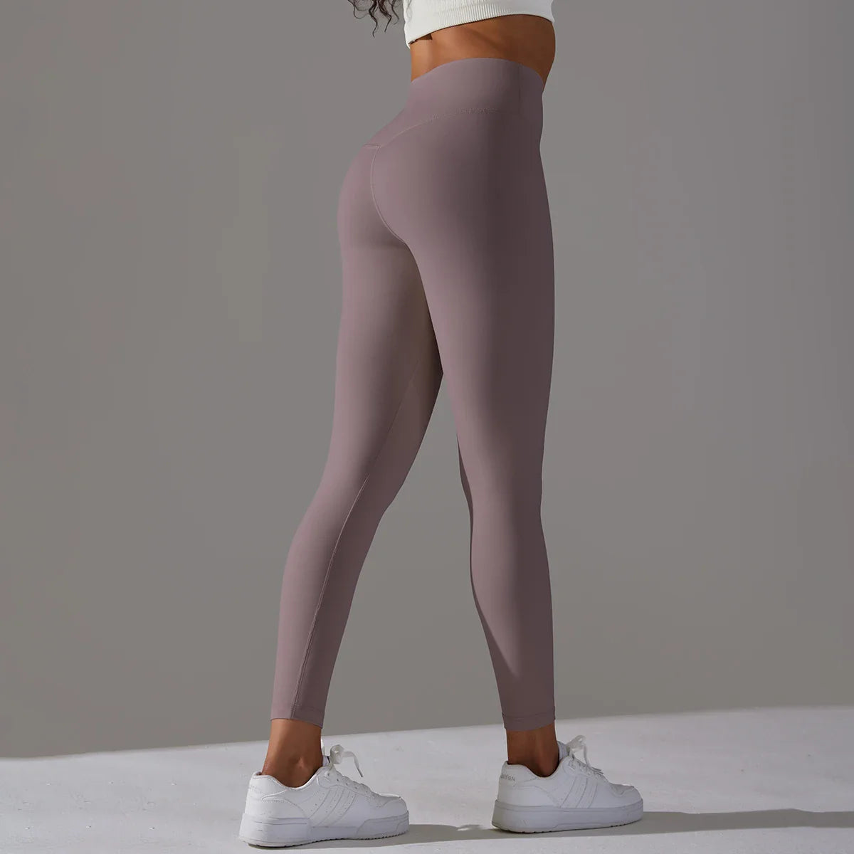 EXCLUSIVE™ High-Waisted Seamless Leggings Blue Grey