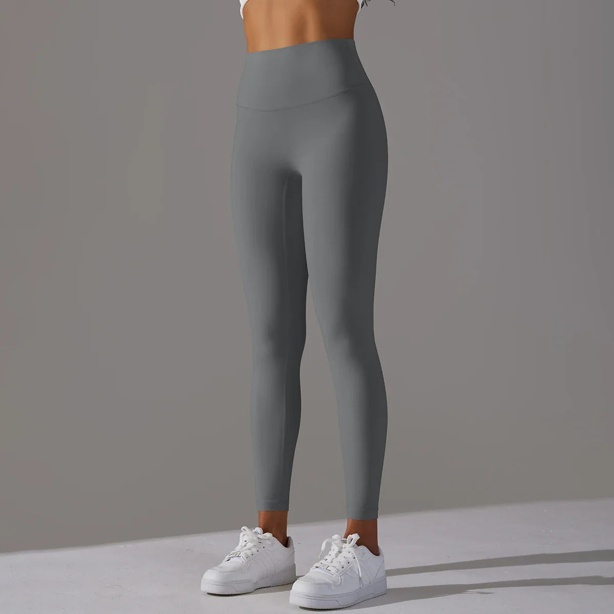 EXCLUSIVE™ High-Waisted Seamless Leggings Blue Grey