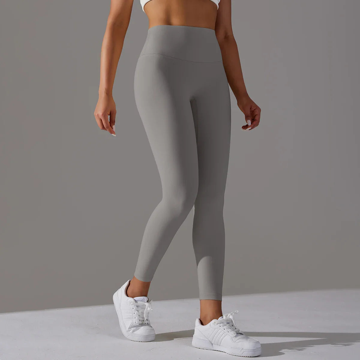 EXCLUSIVE™ High-Waisted Seamless Leggings Blue Grey