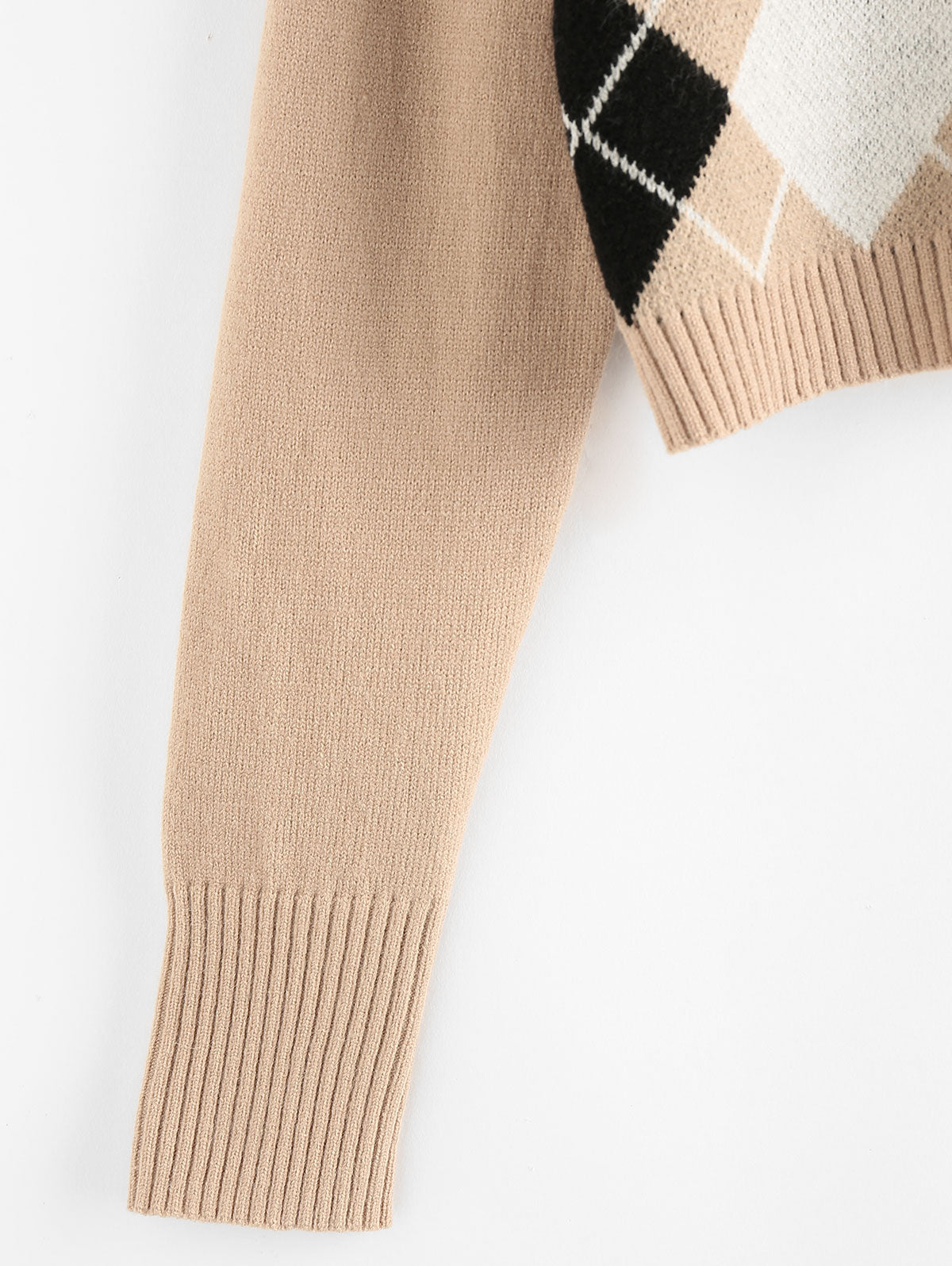 ELA™ | Cropped Geometric Sweater