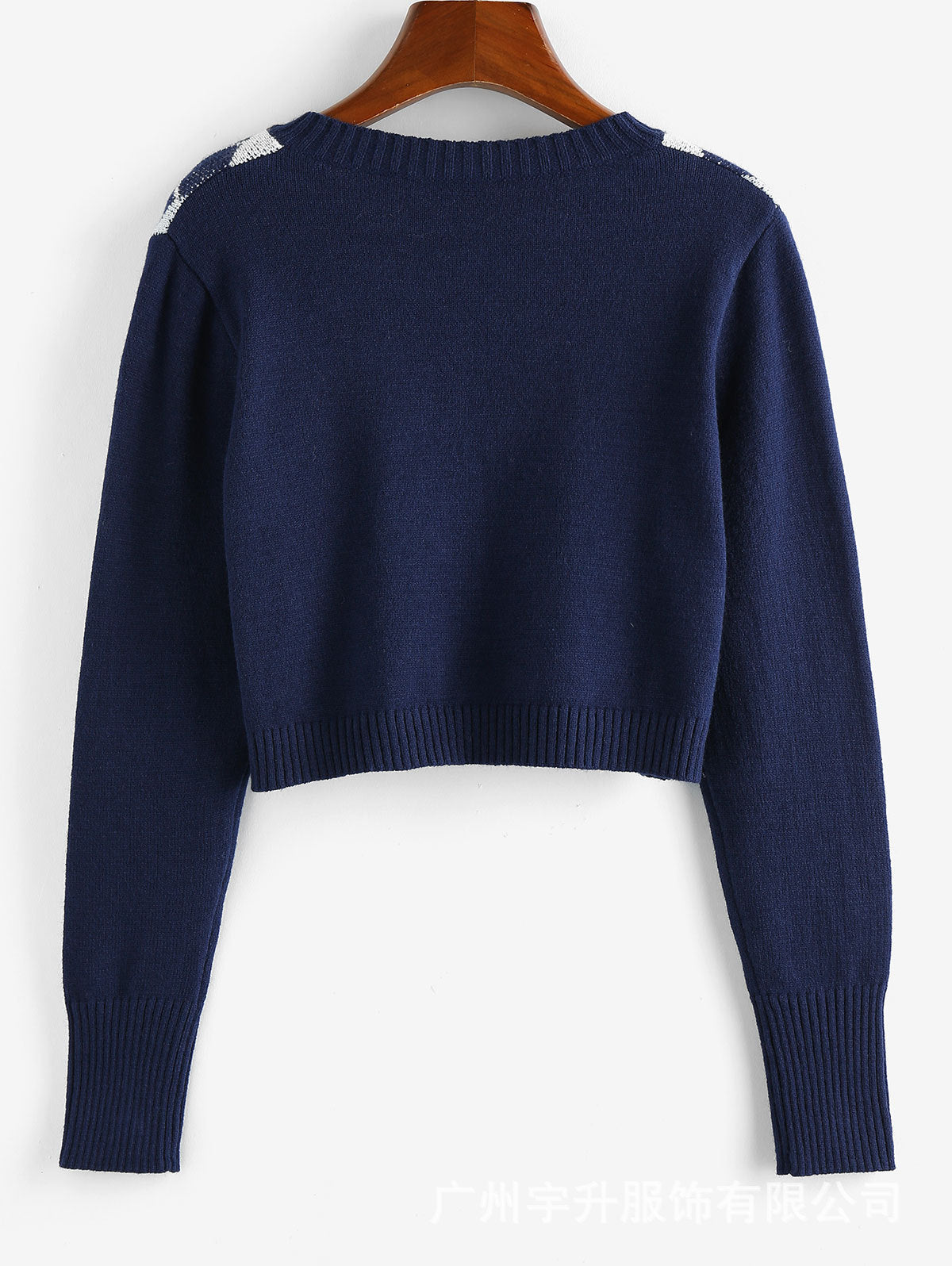 ELA™ | Cropped Geometric Sweater